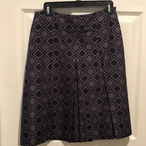 Pleated silk and cotton unique pleated skirt